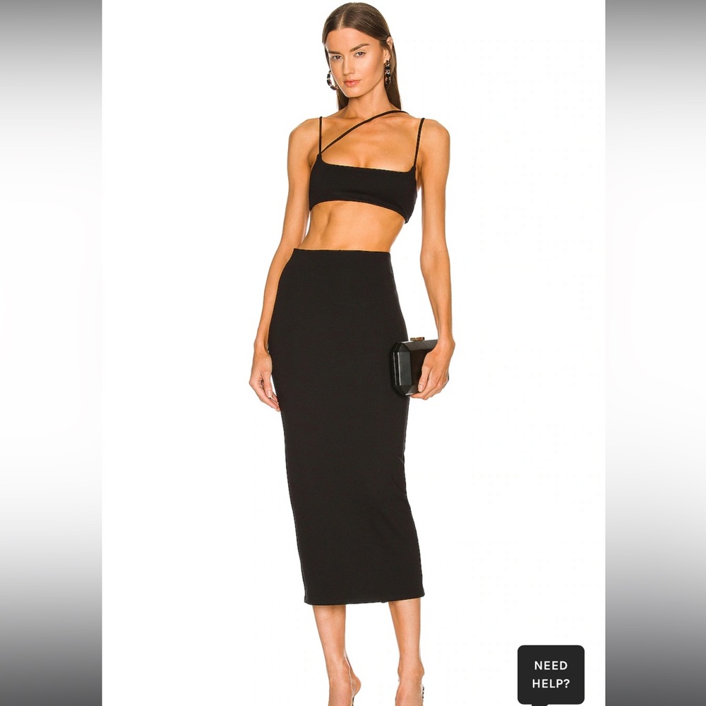 Michael Costello x Revolve Amira Crop Top and Midi Skirt Set